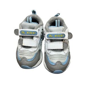 Vintage McDonalds Mc Kids Toddler Shoes Size 4 Sneakers Blue White Mary